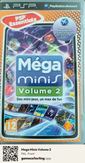 Mega Minis Volume 2 PlayStation Portable, PAL box front
