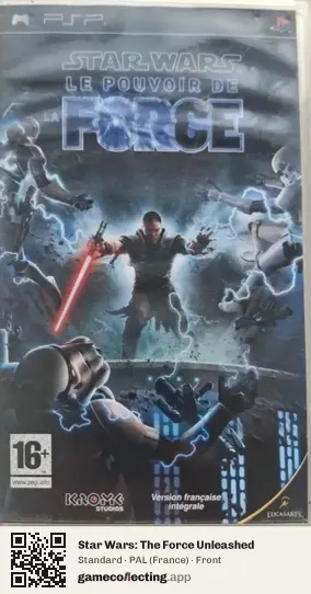 Star Wars: The Force Unleashed PlayStation Portable, France box front