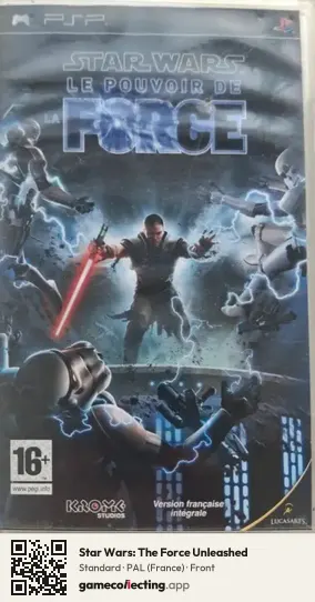 Star Wars: The Force Unleashed PlayStation Portable, France box front