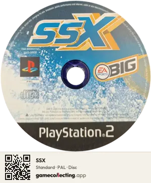 SSX PlayStation 2, PAL disc