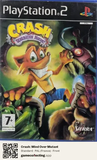 Crash: Mind Over Mutant PlayStation 2, France box front