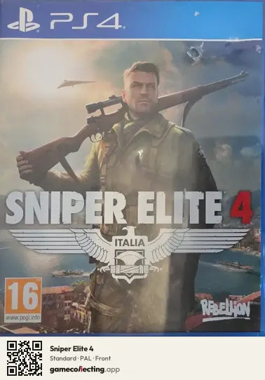 Sniper Elite 4 PlayStation 4, PAL box front