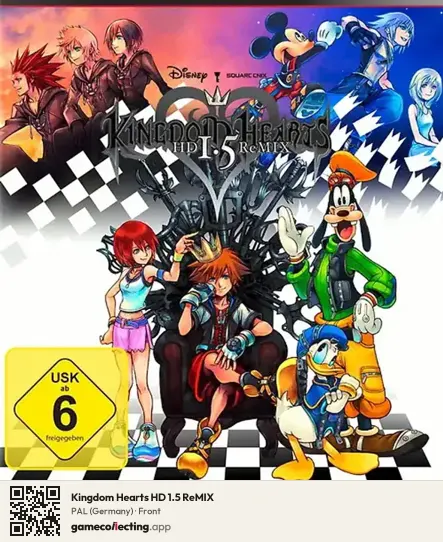 Kingdom Hearts HD 1.5 ReMIX PlayStation 3, Germany box front