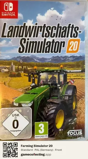 Farming Simulator 20 Nintendo Switch, Germany box front