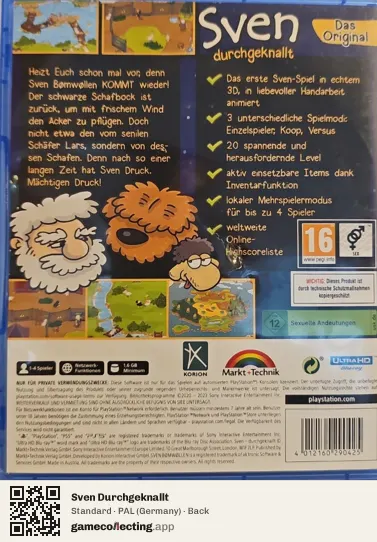 Sven Durchgeknallt PlayStation 5, Germany box back