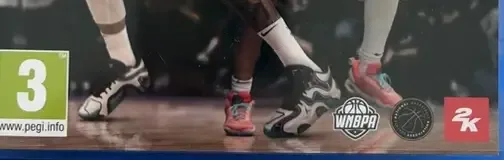 NBA 2K25, the PEGI square on its front