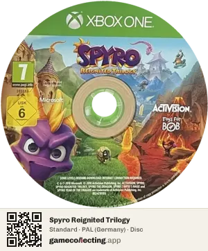 Spyro Reignited Trilogy Xbox One, PAL disc