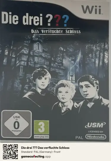 Die drei ??? Das verfluchte Schloss Nintendo Wii, Germany box front