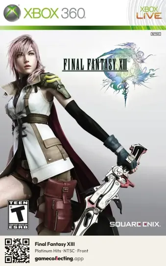 Final Fantasy XIII Xbox 360, NTSC box front
