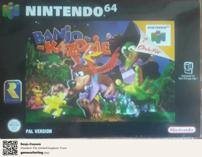 Banjo-Kazooie Nintendo 64, United Kingdom box front