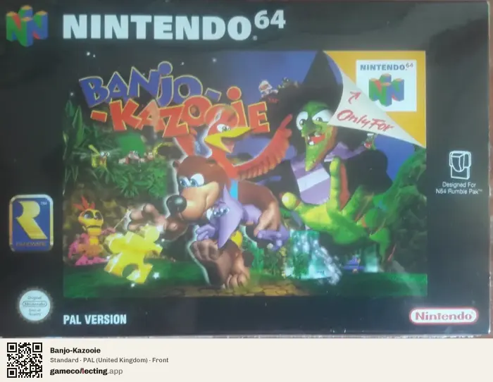 Banjo-Kazooie Nintendo 64, United Kingdom box front