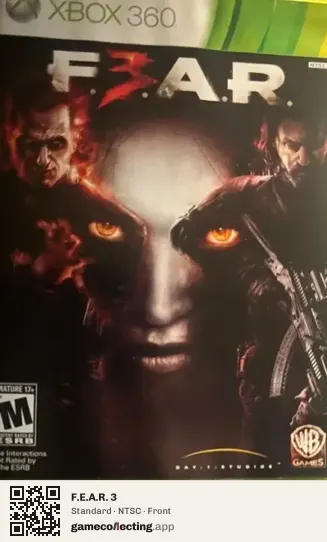 F.E.A.R. 3 Xbox 360, NTSC box front