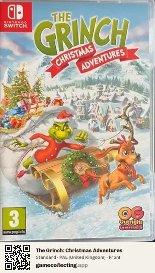 The Grinch: Christmas Adventures Nintendo Switch, United Kingdom box front