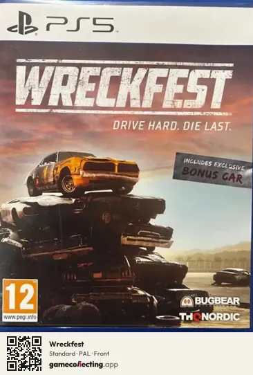Wreckfest PlayStation 5, PAL box front