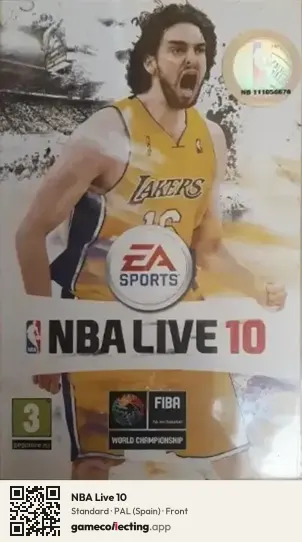 NBA Live 10 PlayStation Portable, Spain box front