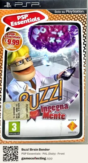 Buzz! Brain Bender PlayStation Portable, Italy box front
