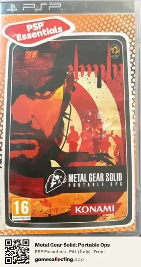 Metal Gear Solid: Portable Ops PlayStation Portable, Italy box front
