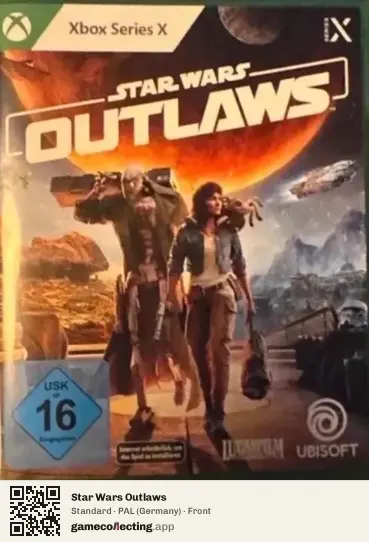 Star Wars Outlaws Xbox Series X, Germany box front