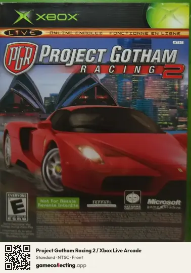 Project Gotham Racing 2 / Xbox Live Arcade Xbox, NTSC box front
