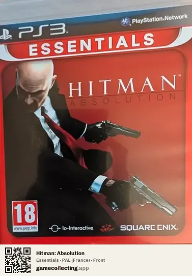 Hitman: Absolution PlayStation 3, France box front