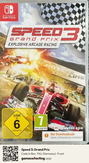 Speed 3: Grand Prix Nintendo Switch, Germany box front