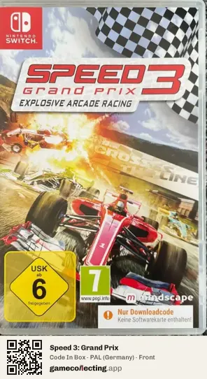 Speed 3: Grand Prix Nintendo Switch, Germany box front