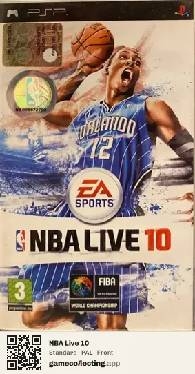 NBA Live 10 PlayStation Portable, PAL box front