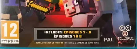 Minecraft: Story Mode, the PEGI square on its front