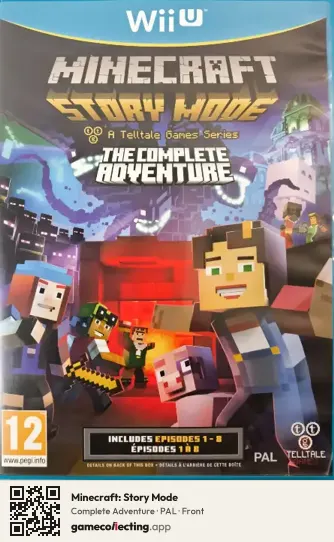 Minecraft: Story Mode Nintendo Wii U, PAL box front