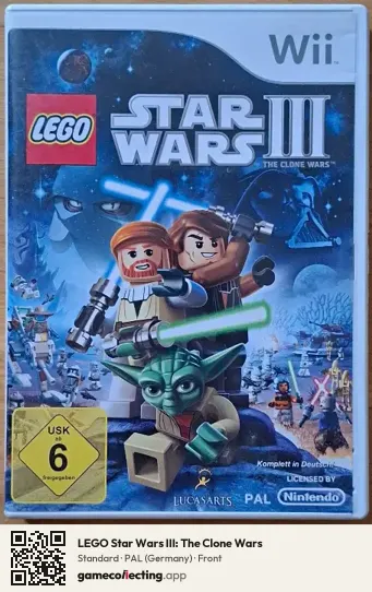 LEGO Star Wars III: The Clone Wars Nintendo Wii, Germany box front