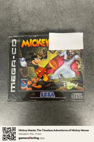 Mickey Mania: The Timeless Adventures of Mickey Mouse Sega Mega-CD / Sega CD, PAL box front