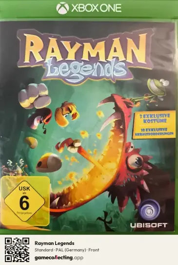 Rayman Legends Xbox One, Germany box front