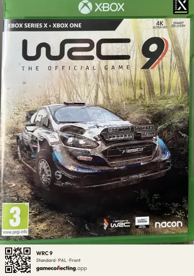 WRC 9 Xbox One, PAL box front