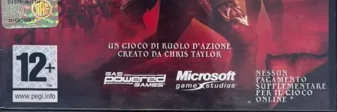 Dungeon Siege II, the PEGI square on its front