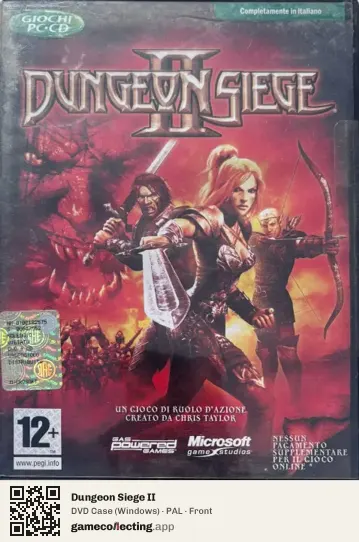 Dungeon Siege II Computer, PAL box front