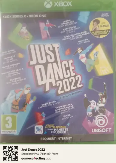 Just Dance 2022 Xbox Series X, France box front