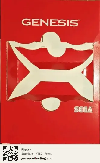 Ristar Sega Mega Drive / Genesis, NTSC box front