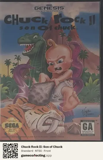 Chuck Rock II: Son of Chuck Sega Mega Drive / Genesis, NTSC box front
