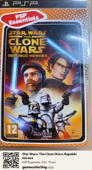 Star Wars: The Clone Wars: Republic Heroes PlayStation Portable, PAL box front
