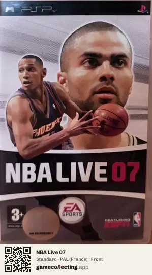 NBA Live 07 PlayStation Portable, France box front