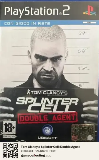 Tom Clancy's Splinter Cell: Double Agent PlayStation 2, Italy box front