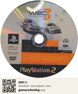 WRC 3 PlayStation 2, Asia disc
