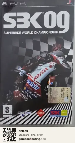 SBK 09 PlayStation Portable, PAL box front