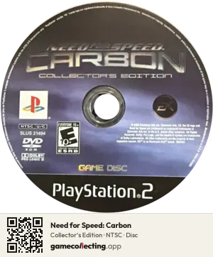 Need for Speed: Carbon PlayStation 2, NTSC disc