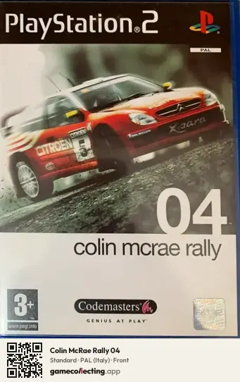 Colin McRae Rally 04 PlayStation 2, Italy box front