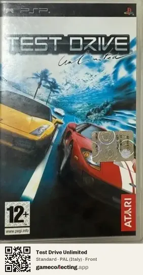 Test Drive Unlimited PlayStation Portable, Italy box front