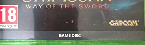 Onimusha: Way of the Sword, the PEGI square on its front
