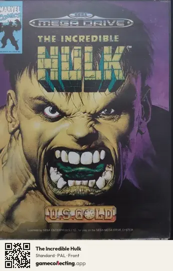 The Incredible Hulk Sega Mega Drive / Genesis, PAL box front
