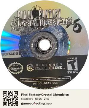 Final Fantasy Crystal Chronicles Nintendo GameCube, NTSC disc