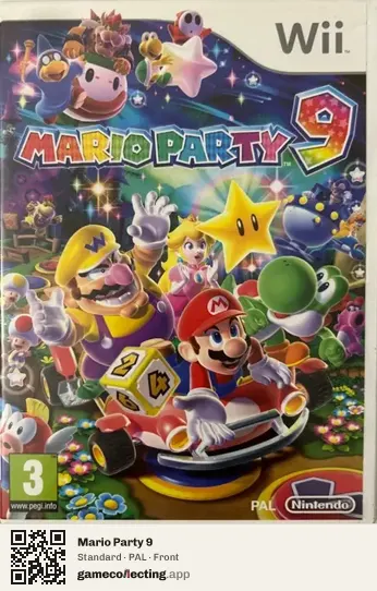 Mario Party 9 Nintendo Wii, PAL box front